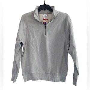 NWT - Champion Men's Reverse Weave Quarter Zip Fleece Pullover